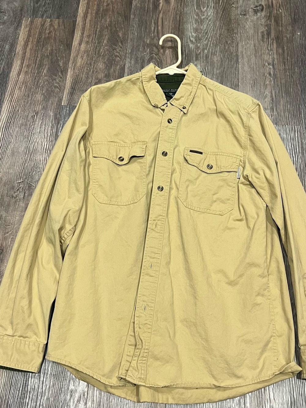 Men's Royal Robbin’s  Khaki Button-Up Utility Shirt Jacket